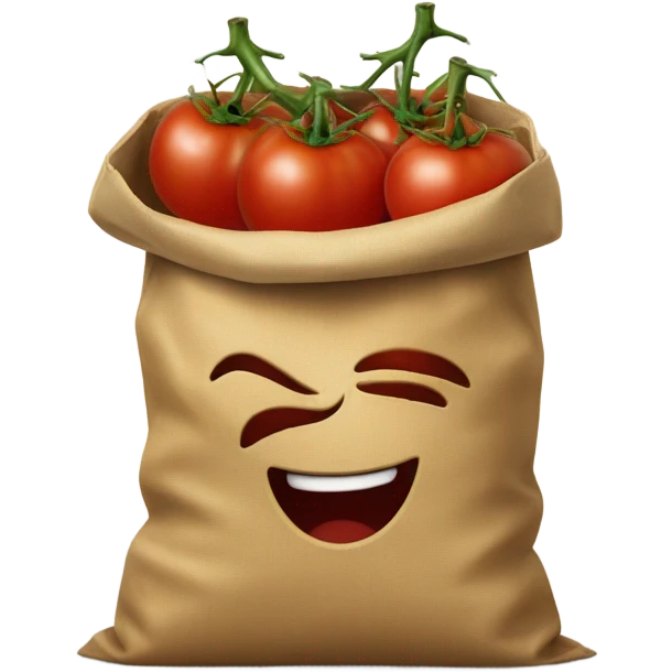 bag of tomatoes singing  emoji