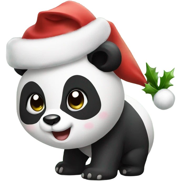 Panda Christmas  emoji