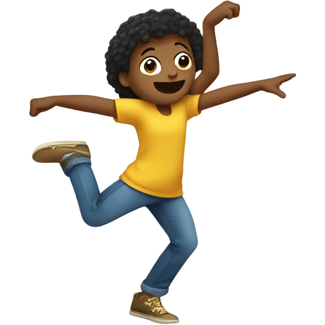 Kid dabbing emoji