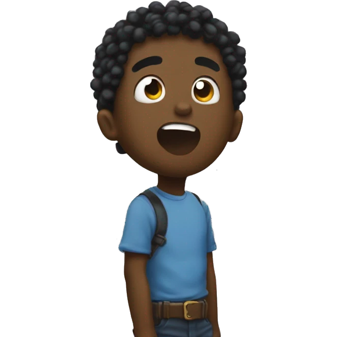 Lil uzi looking up to the sky emoji