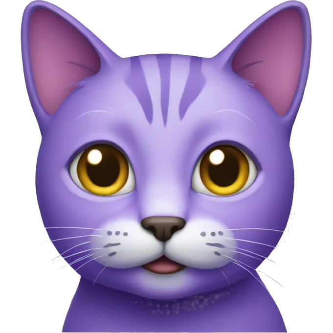 Purple cat emoji