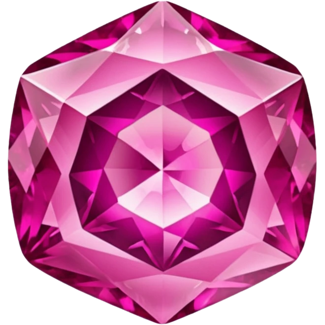 pink with goldtones gemstone emoji