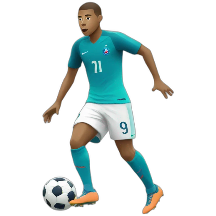 Mbappé choqué emoji