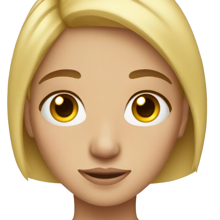 blonde girl freckles emoji