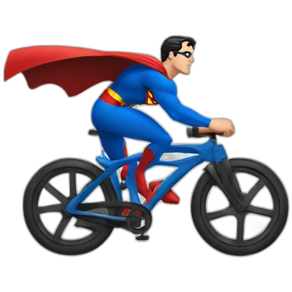 superman en velo emoji