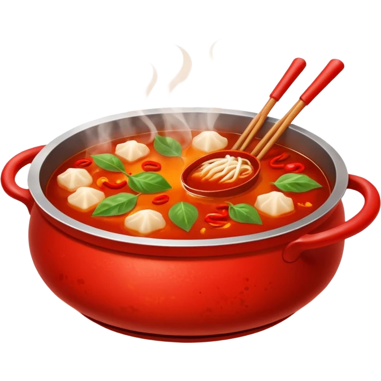 chengdu hotpot, spicy, oily, delicious emoji