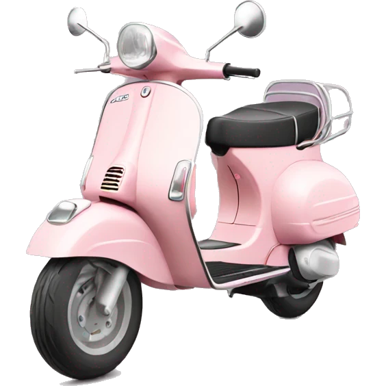 light pink Vespa emoji