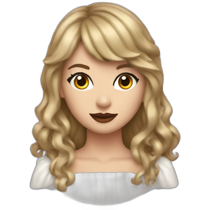 Taylor swift in a Halloween costume emoji