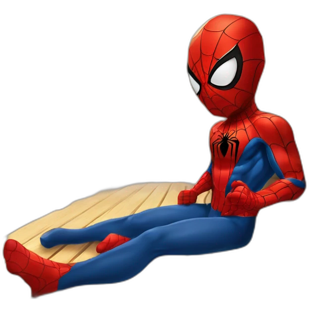Spiderman dans un sauna emoji