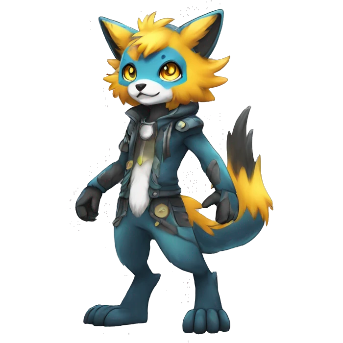  Colorful Shiny Edgy FurSona Fakemon Full Body emoji