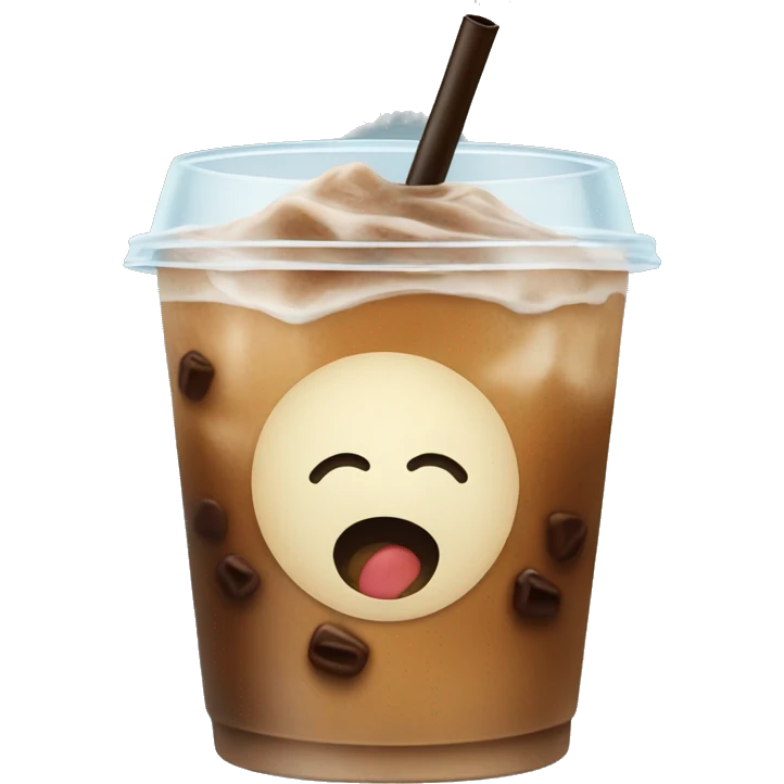 Iced coffee emoji