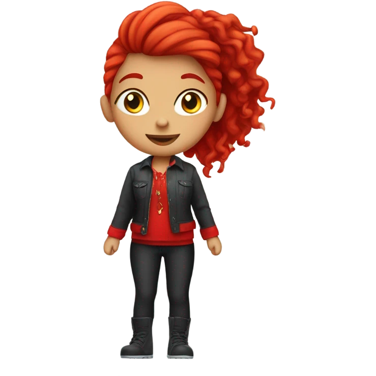 red girl  emoji