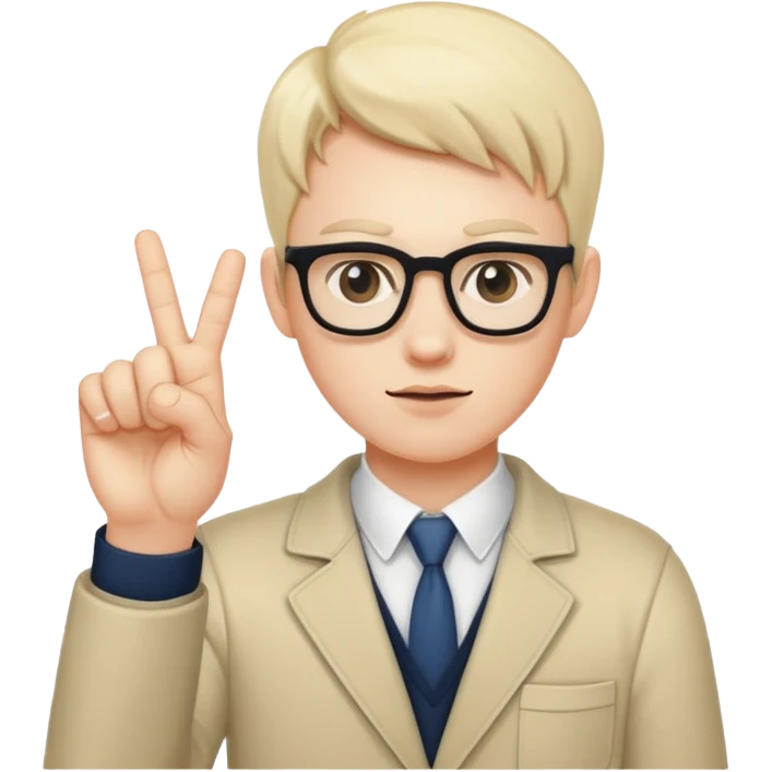 Nerd middle finger  emoji