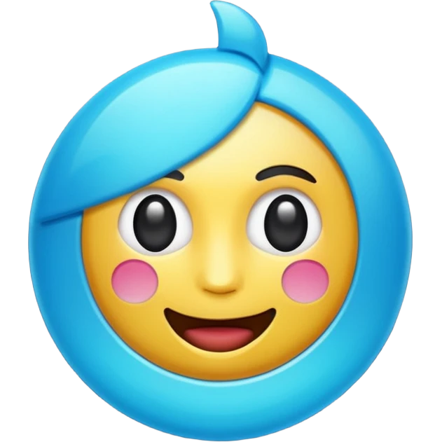 Crea un emoji de la verificación de tik tok casi parecido emoji