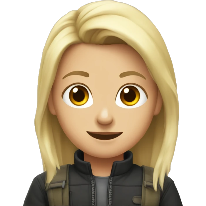 Девушка красит губы  emoji
