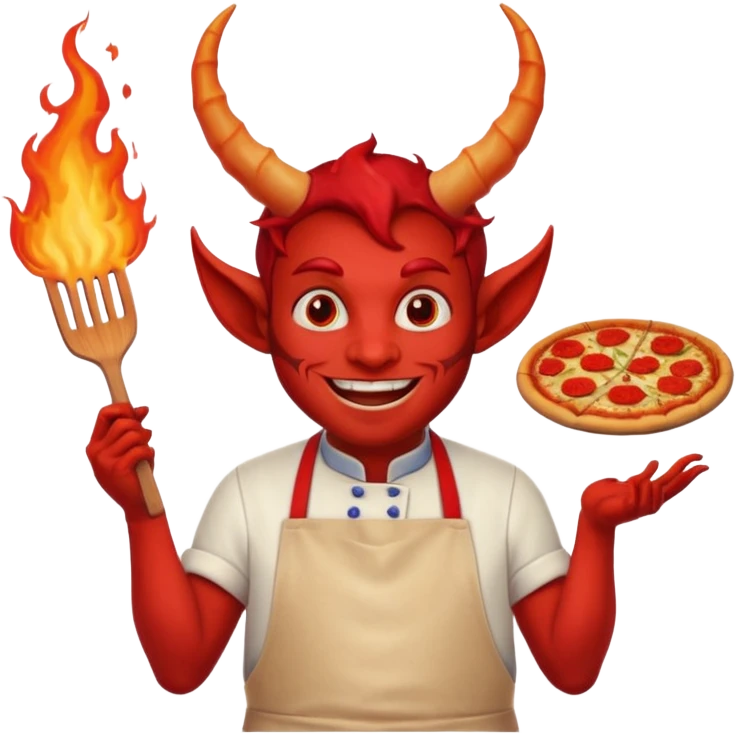 Devil Pizza baker emoji