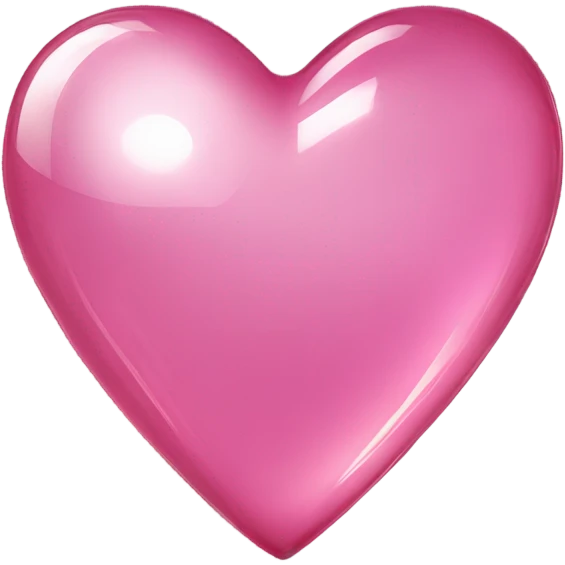 Pink glass heart  emoji