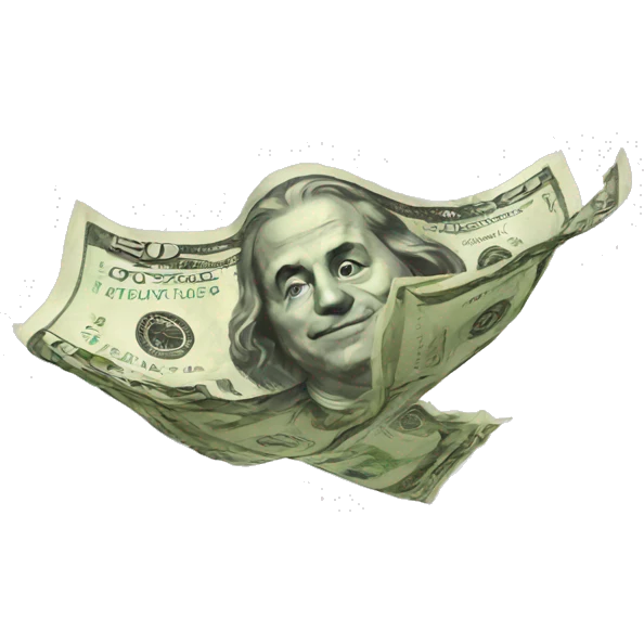flying money emoji