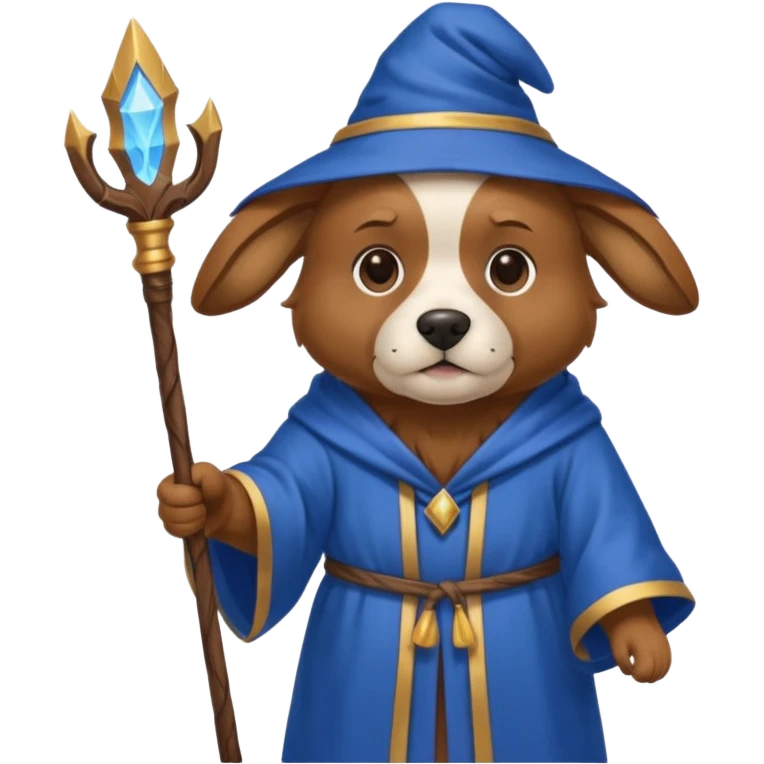 Dog wizard emoji