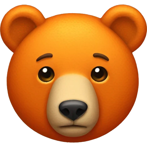 orange bear emoji