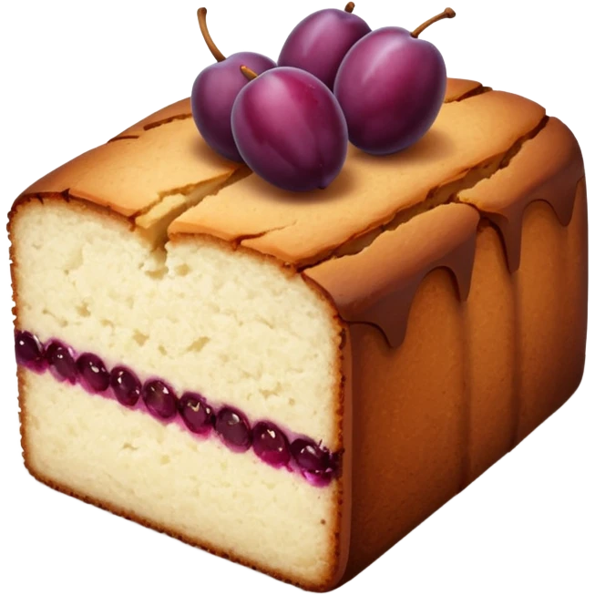 plum cake emoji