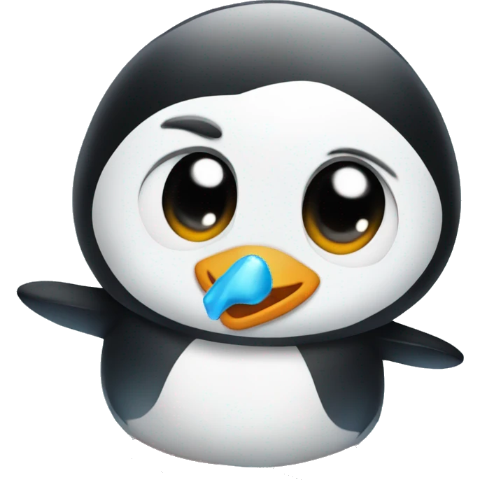 penguin freezing emoji