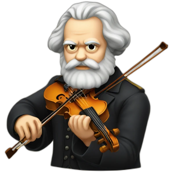 karl marx playing the violin emoji