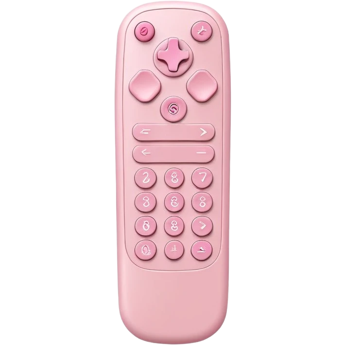 Light pink remote
 emoji