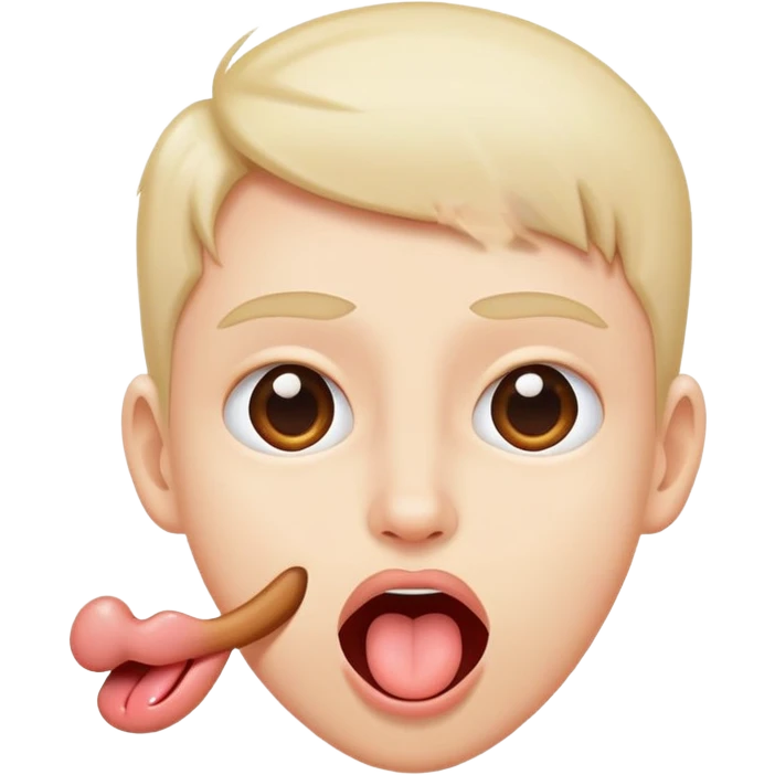 teasing face sticking out tongue emoji