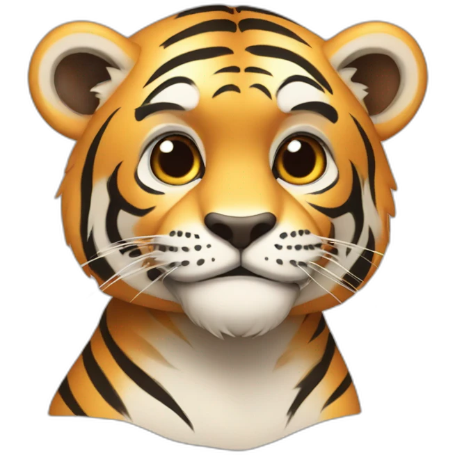 Singe sur tigre emoji