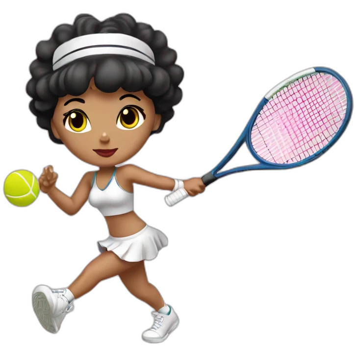 Betty boop tennis emoji