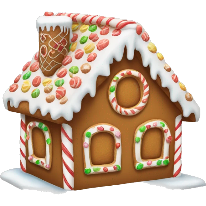 Gingerbread house emoji