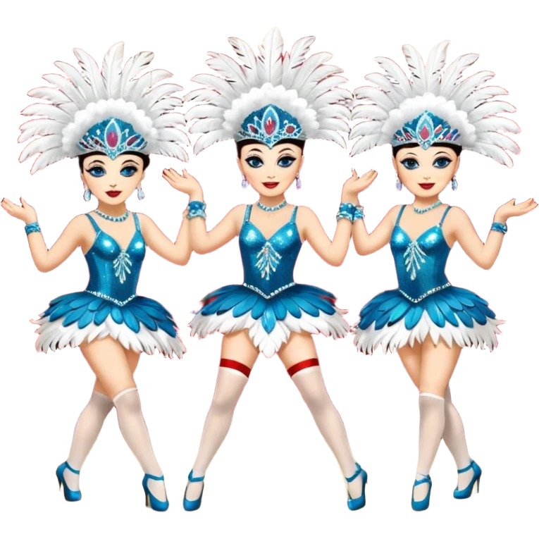 cabaret dancers emoji