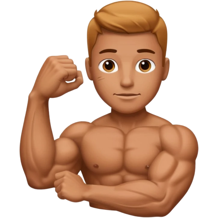 Arm with muscle and manicured hand emoji