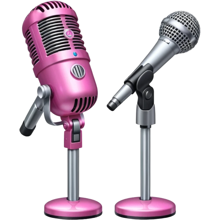 pink stage microphone emoji