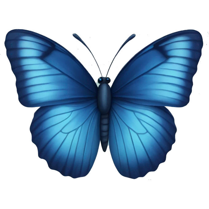 Navy blue butterfly  emoji