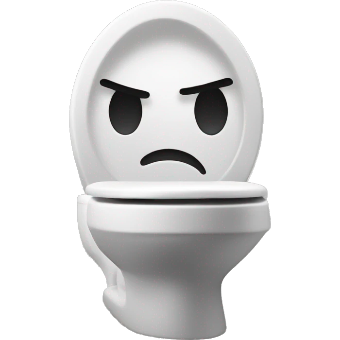 Head popping out of toilet emoji