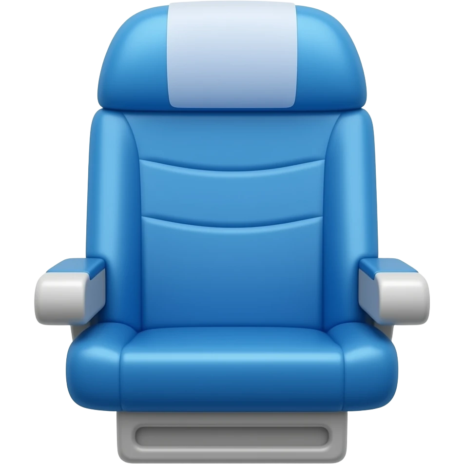 blue aircraft seat emoji