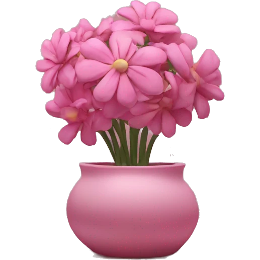 pink flower still life art emoji