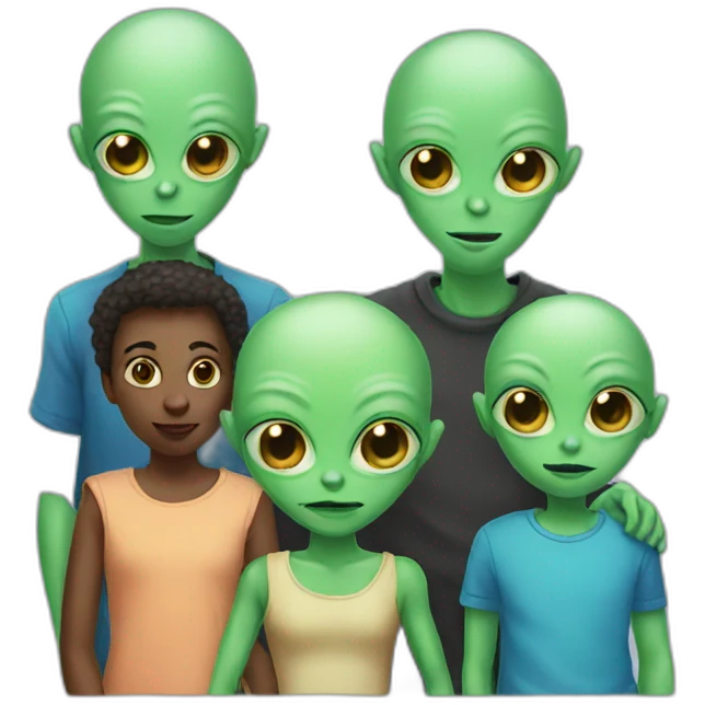 Alien family emoji