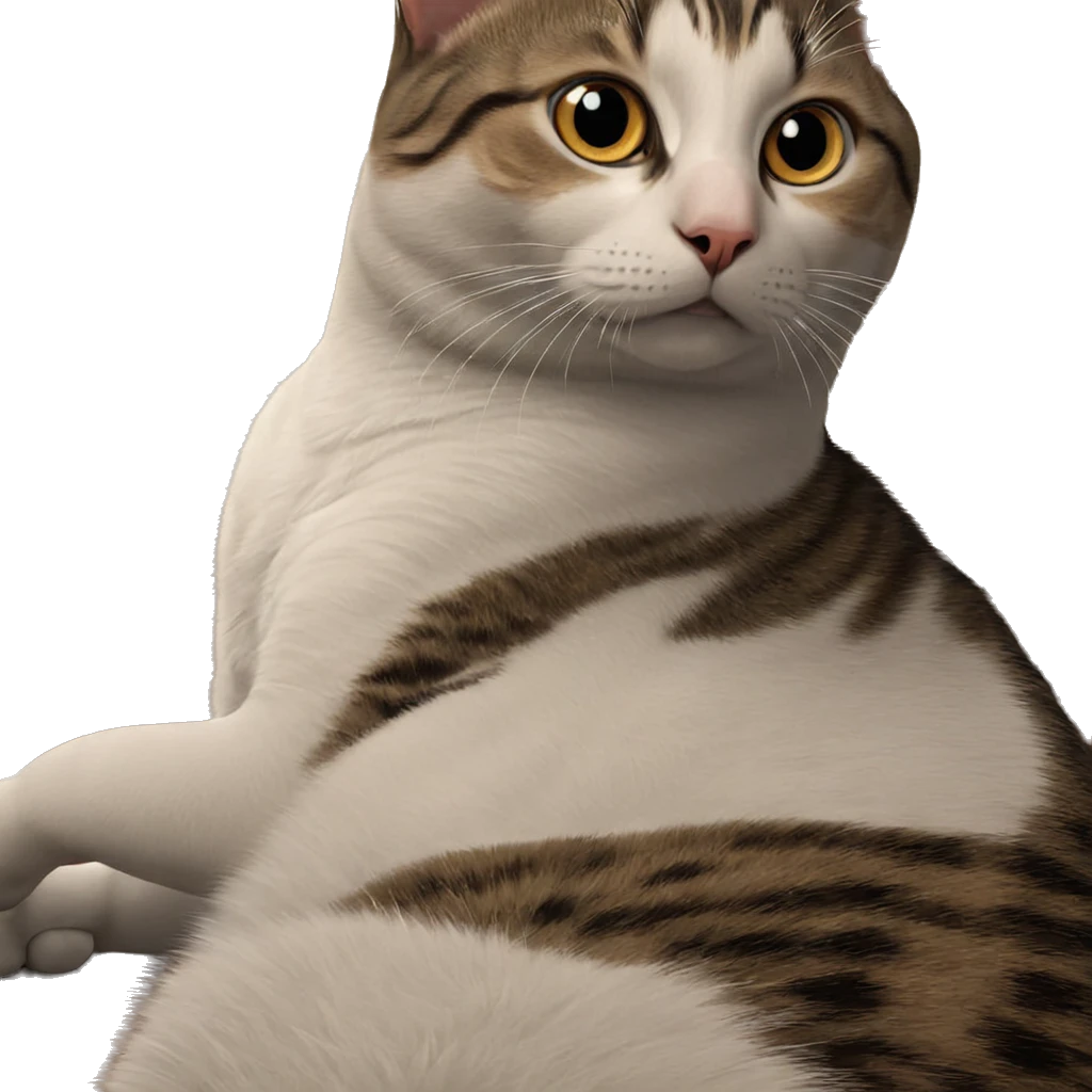 realistic cat gazing at viewer emoji