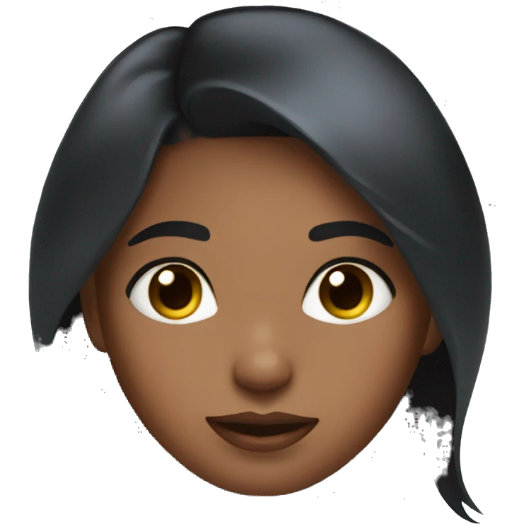Skin care dark hair girl emoji