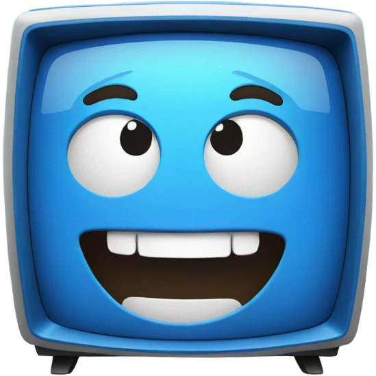BLUE tv laughing emoji