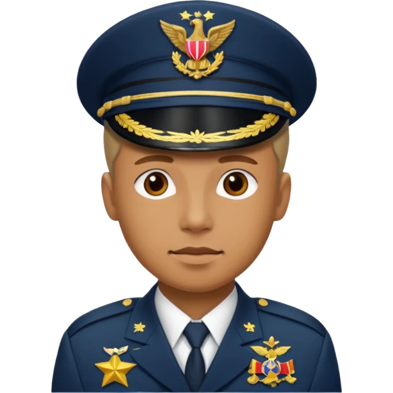 Quiero un 👮🏻‍♂️ pero uniformado de militar emoji