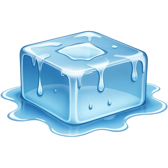 melted ice cube emoji
