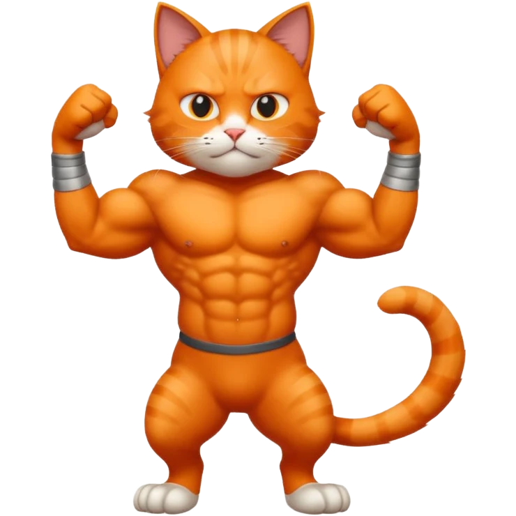 Cat with muscles  emoji