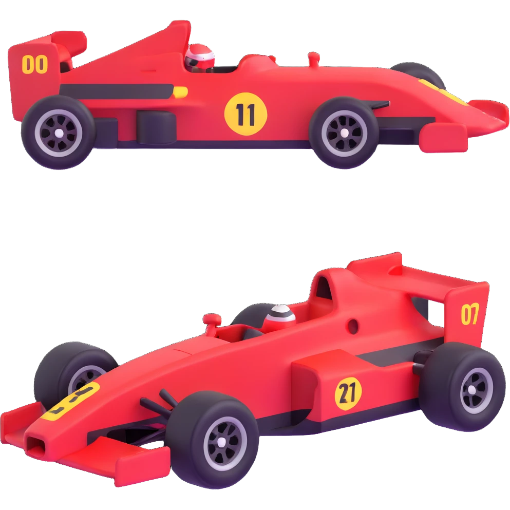 red race car emoji
