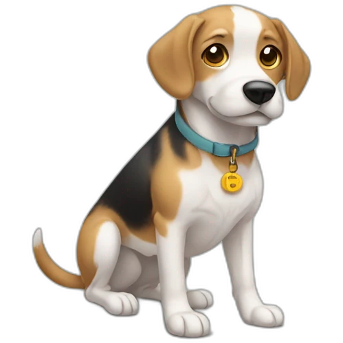 Chien faisant un looping emoji