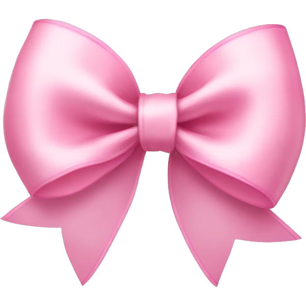 light pink ribbon bow emoji