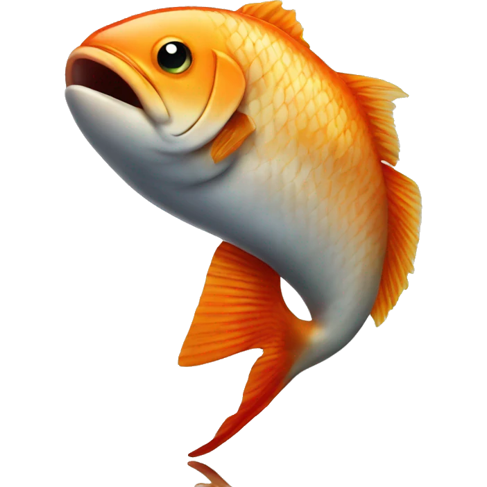 A fish twerking  emoji